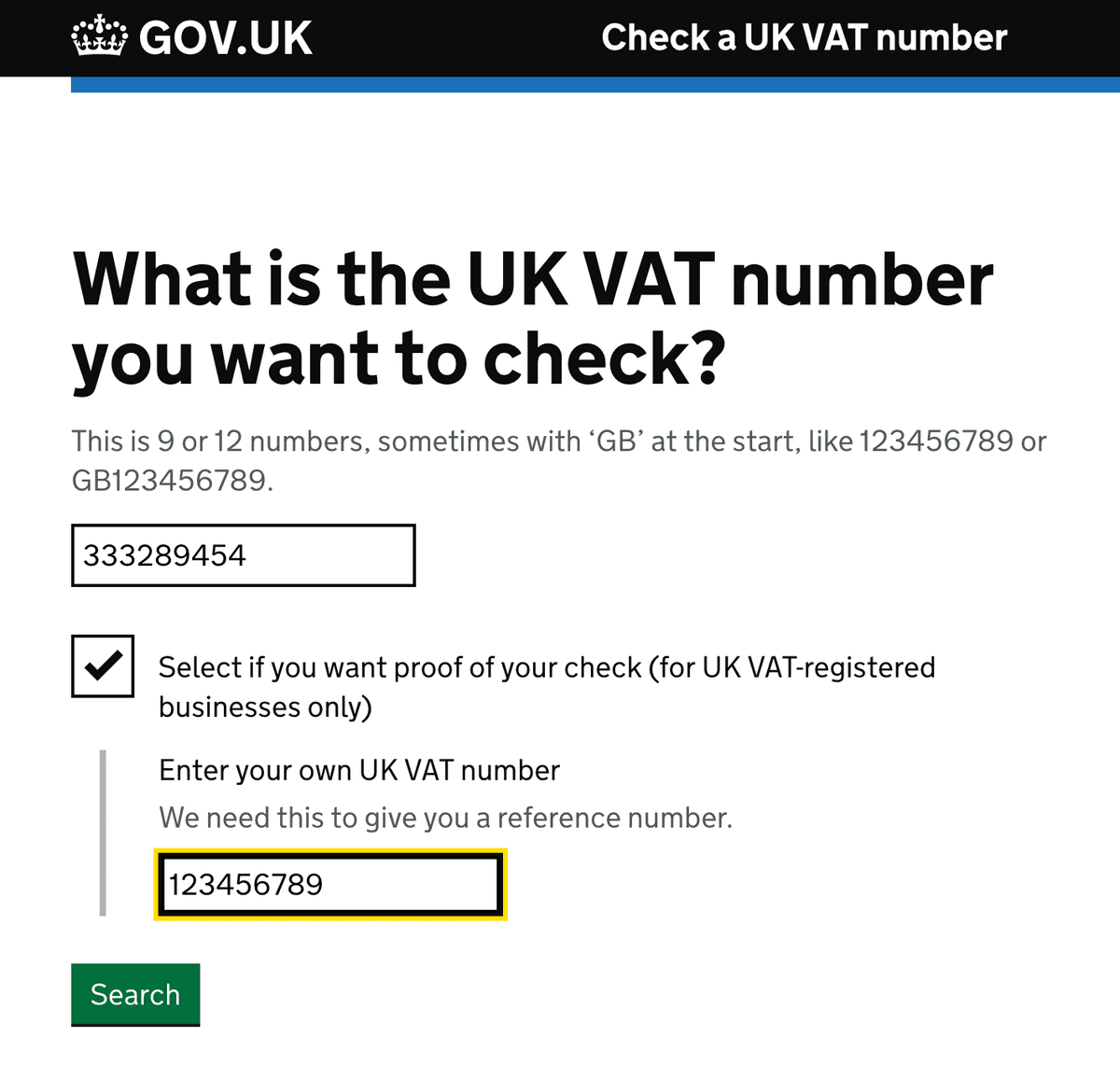 UK.GOV verification Great Britain