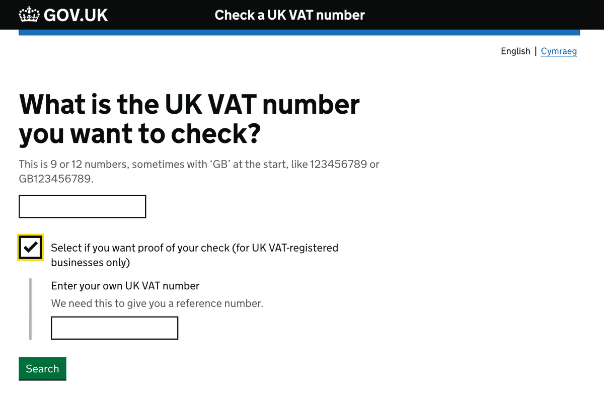 UK.GOV verification Great Britain